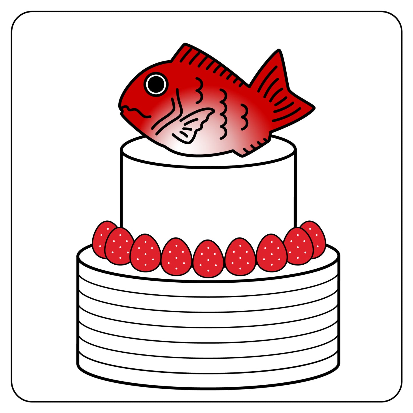 ショートケーキ2段