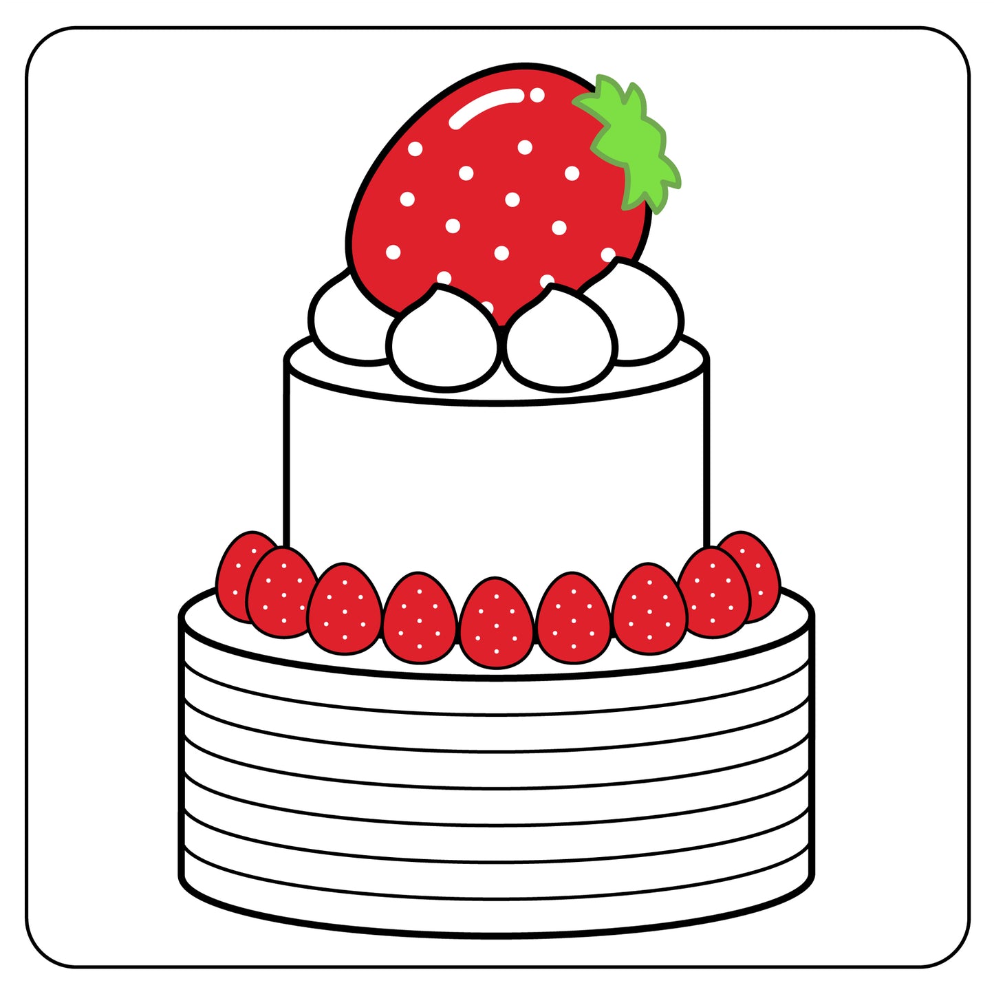 ショートケーキ2段